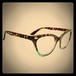 Cat Eye Ombre Turquoise Frames